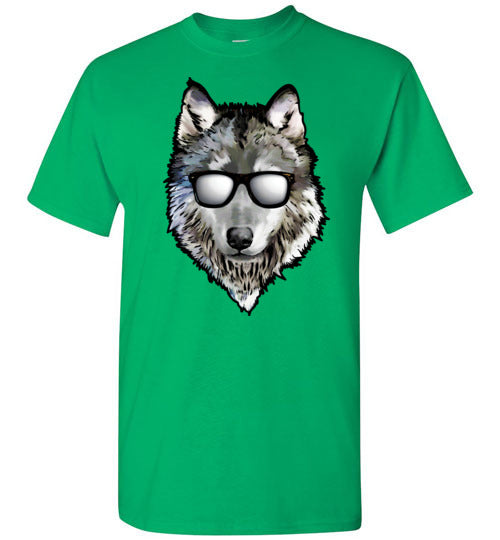Wolf Wearing Sunglasses Gildan Youth