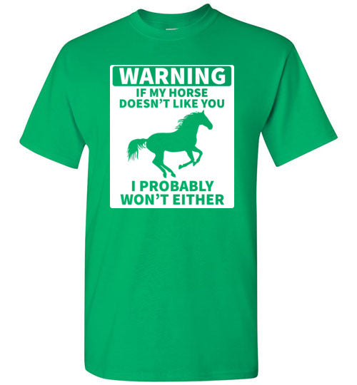 Horse Warning Gildan Youth
