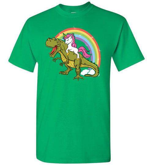 Unicorn Riding T-Rex Gildan Youth