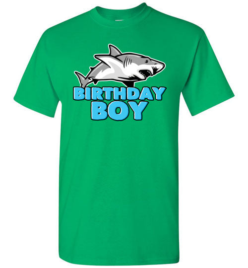 Birthday Boy Shark Youth Shirts