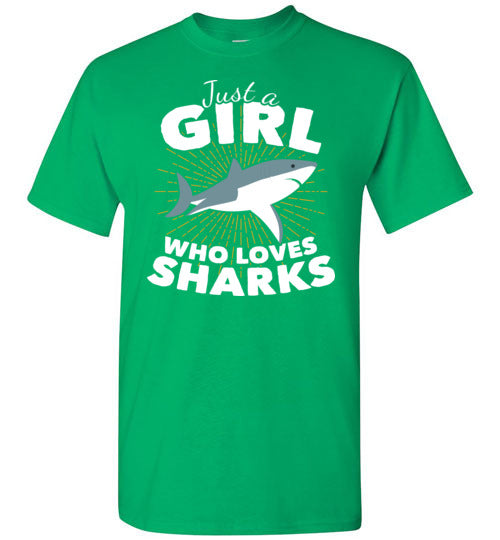 Just A Girl Who Loves Sharks Gildan Youth