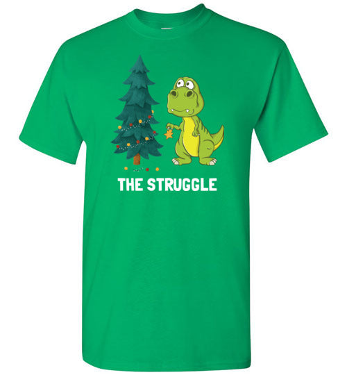 Dinosaur T-Rex Christmas Struggle Gildan Youth