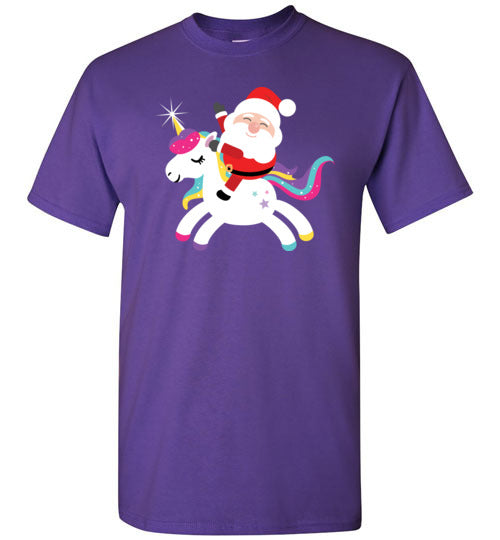 Santa Riding Unicorn Gildan Youth