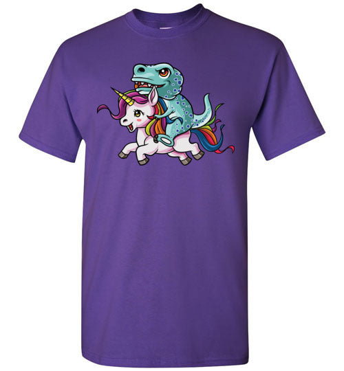 T-Rex Riding Unicorn Gildan Youth
