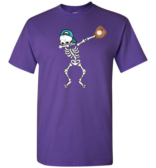 Baseball Dabbing Skeleton Youth Shirts