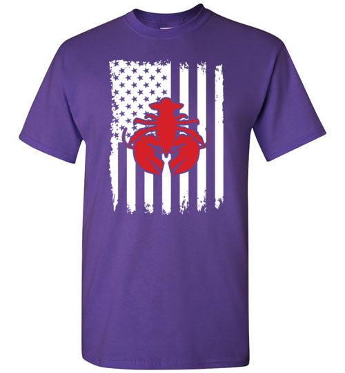 Crawfish American Flag Gildan Youth