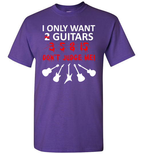 Only Want 2 Guitars Dont Judge Me Gildan Youth