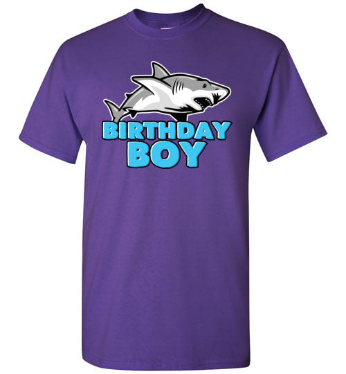Birthday Boy Shark Youth Shirts