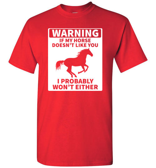 Horse Warning Gildan Youth
