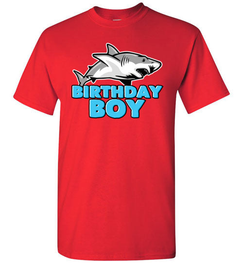 Birthday Boy Shark Youth Shirts