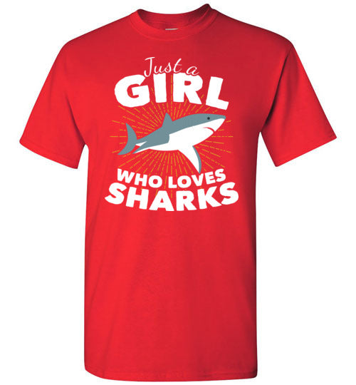 Just A Girl Who Loves Sharks Gildan Youth