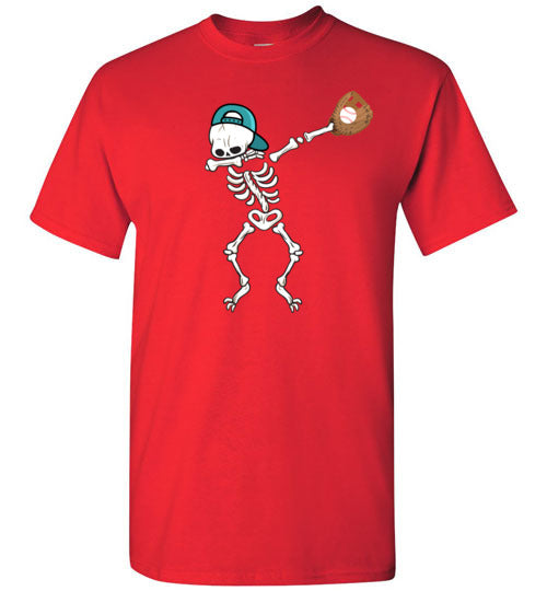 Baseball Dabbing Skeleton Youth Shirts
