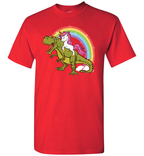 Unicorn Riding T-Rex Gildan Youth