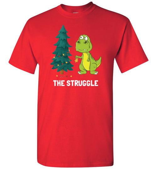 Dinosaur T-Rex Christmas Struggle Gildan Youth