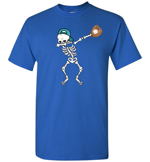 Baseball Dabbing Skeleton Youth Shirts