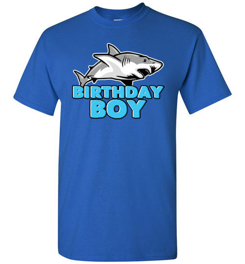 Birthday Boy Shark Youth Shirts