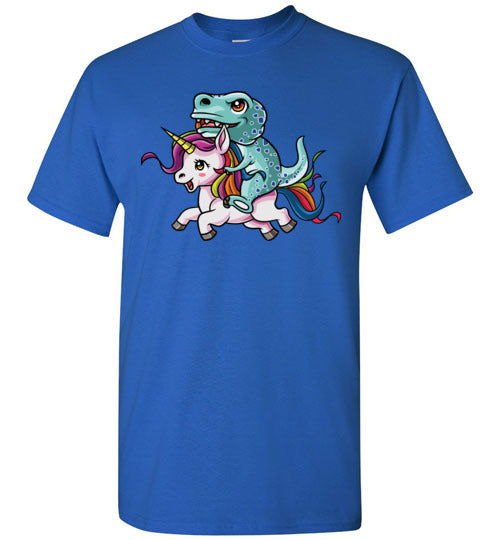 T-Rex Riding Unicorn Gildan Youth