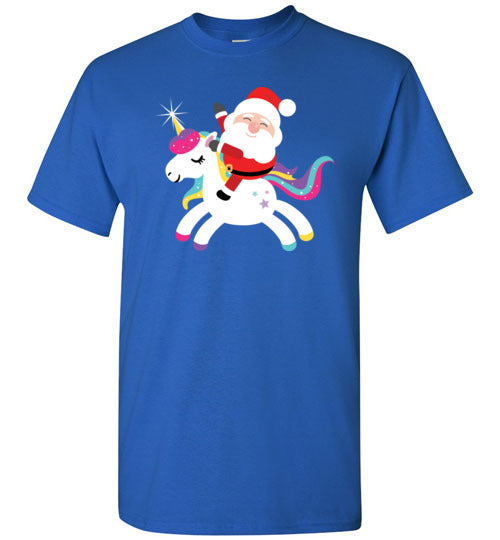 Santa Riding Unicorn Gildan Youth