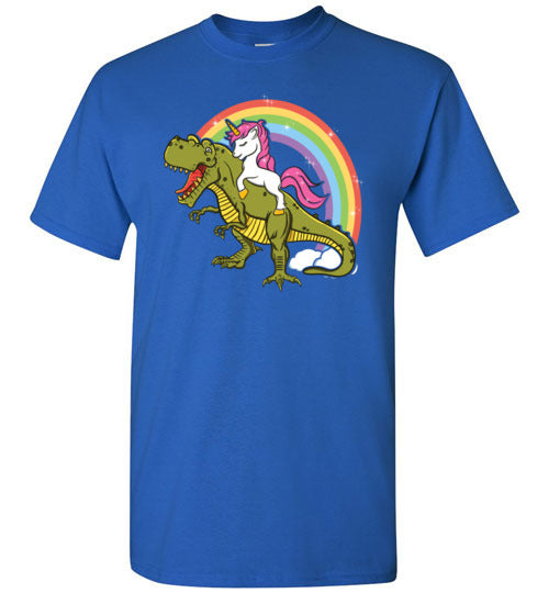 Unicorn Riding T-Rex Gildan Youth