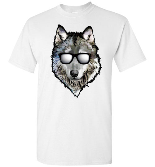 Wolf Wearing Sunglasses Gildan Youth