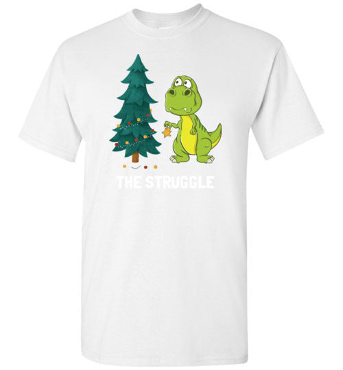 Dinosaur T-Rex Christmas Struggle Gildan Youth