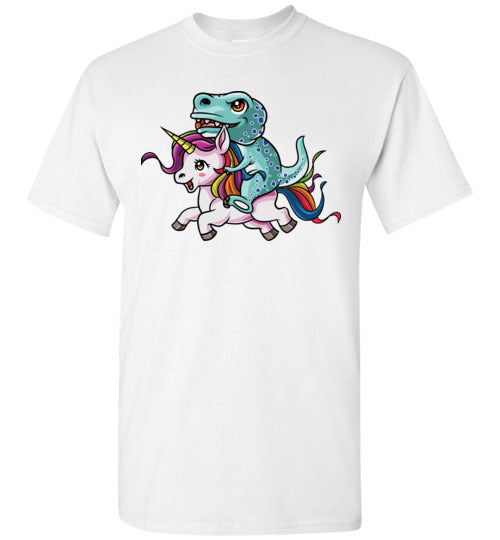 T-Rex Riding Unicorn Gildan Youth