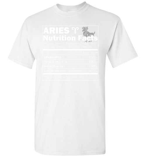 Aries Nutrition Facts Gildan Youth