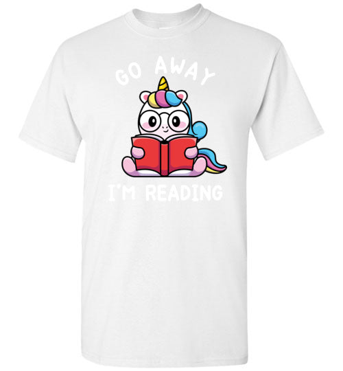 Unicorn Go Away Im Reading Gildan Youth