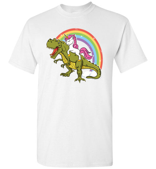 Unicorn Riding T-Rex Gildan Youth