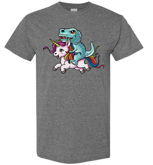 T-Rex Riding Unicorn Gildan Youth