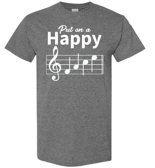 Put On A Happy Face Music Gildan Youth