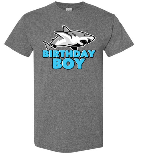 Birthday Boy Shark Youth Shirts