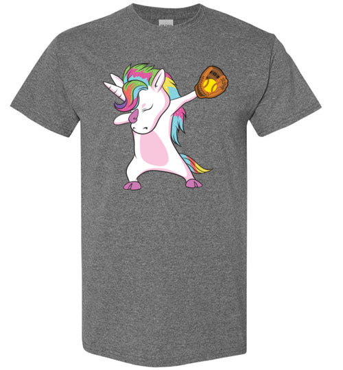 Softball Dabbing Unicorn Gildan Youth