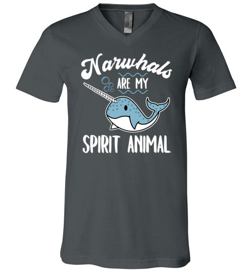 Narwhals Spirit Animal V-Neck