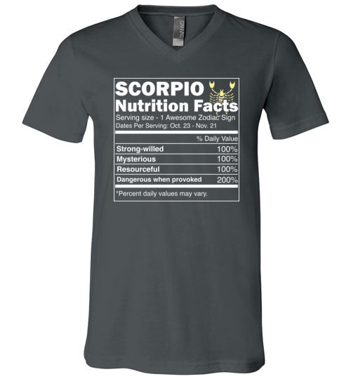 Scorpio Nutrition Facts V-Neck