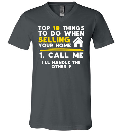 Top 10 Things Realtor Real Estate V-Neck