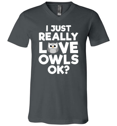Just Really Love Owls V-Neck