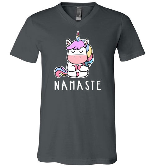 Yoga Unicorn Namaste V-Neck