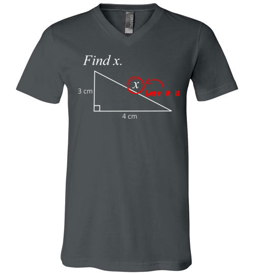 Math Find X V-Neck