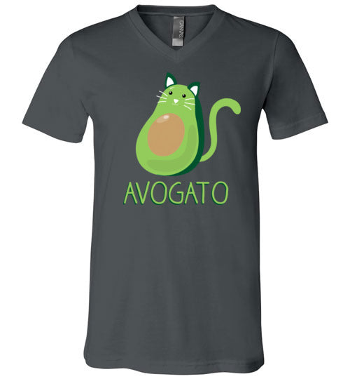 Avocado Cat Avogato V-Neck