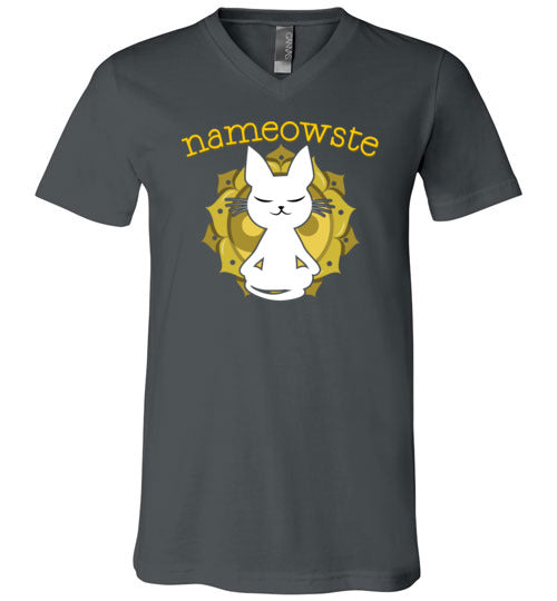 Cat Yoga Nameowste V-Neck