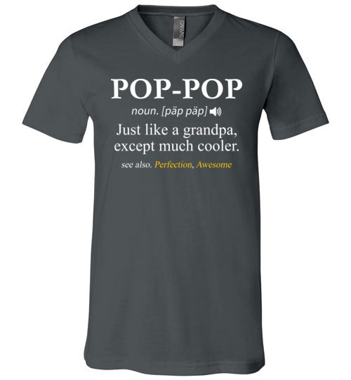 Pop Pop Definition V-Neck