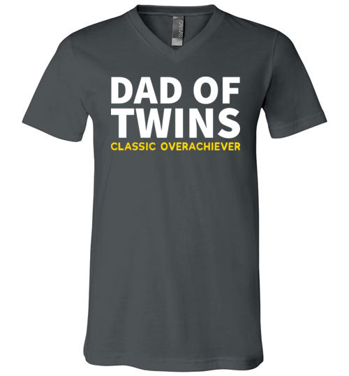 Dad Of Twins Overachiever V-Neck