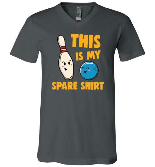 Bowling This Is My Spare Shirt V-Neck