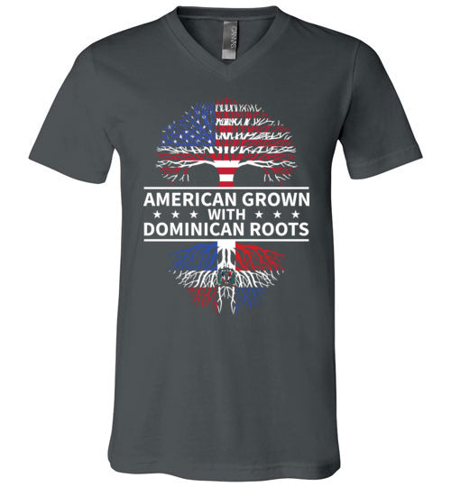 American Grown With Dominican Roots V-Neck