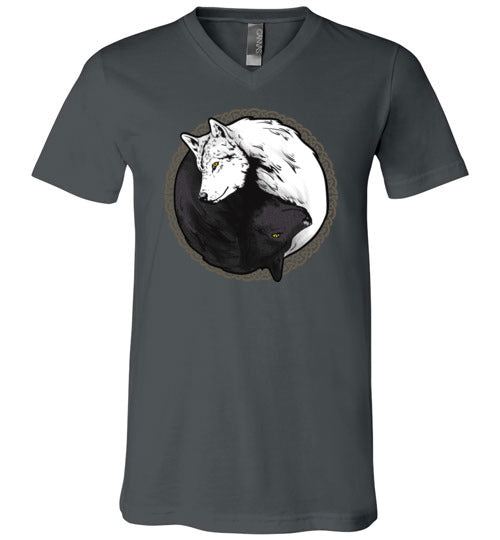 Wolf Yin Yang V-Neck