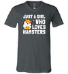 Just a girl Who Loves Hamsters V-Neck