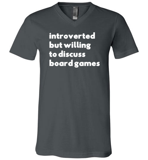 Introverted But Willing To Discuss Board Games V-Neck