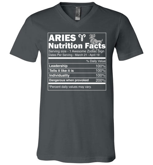Aries Nutrition Facts V-Neck
