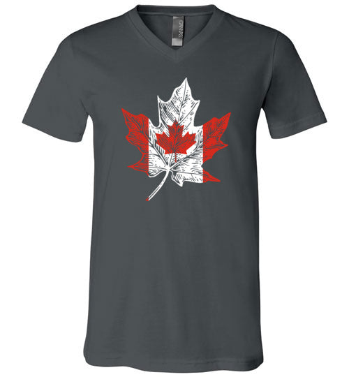 Canadian Maple Leaf V-Neck